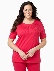 Floral Bead Tee