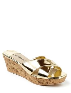 Metallic Cork Wedge