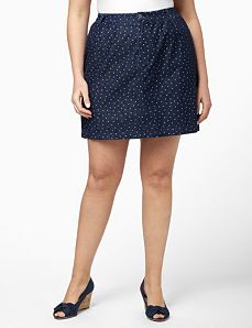 Denim Star Skort