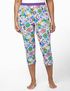 Floral Sleep Capri