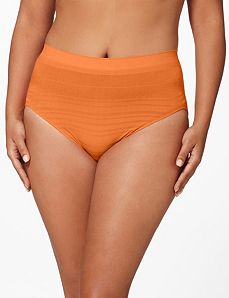 Serenada&reg; Stripe Seamless Panty by CATHERINES