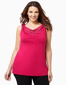 Glimmer Draped Tank