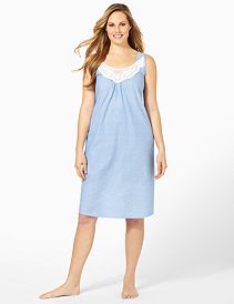 Light Pindot Sleep Gown