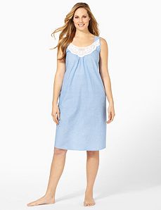 Light Pindot Sleep Gown