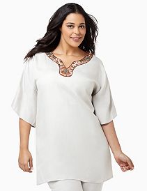 Tribal Trim Poncho