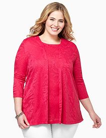 Leaf Jacquard Cascade