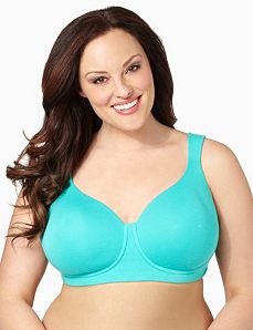 Serenada&reg; No-Wire Cotton T-Shirt Bra