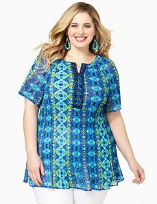 Tie-Dye Medallion Top