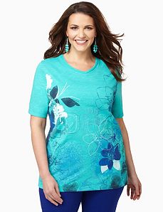 Hibiscus Medley Top
