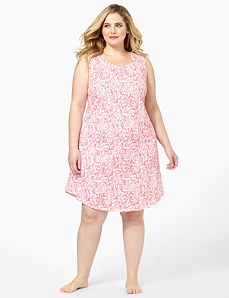 Paisley Gathers Sleepshirt by CATHERINES