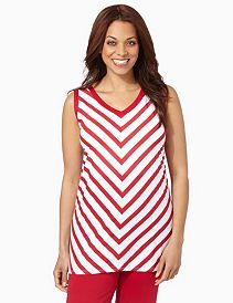 A-Line Stripe Lounge Tank