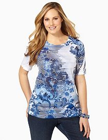 Paisley Stripe Tee