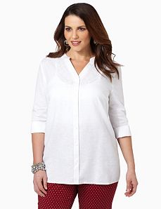 Linen Sequin Shirt