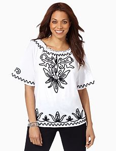 Tiger Lily Soutache Top