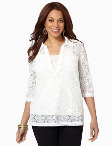 Lace Hi-Low Top
