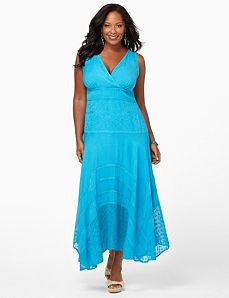 Floral Patch Maxi Dress by CATHERINES