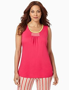 Smocked Sleep Tank