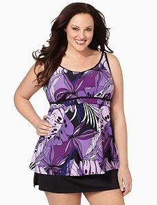 Floral Tank With Built-In Bra