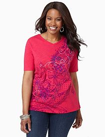 Floral Dimension Top