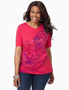 Floral Dimension Top
