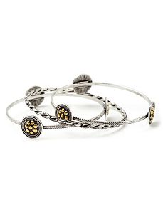 Medallion Disc Bracelet Set