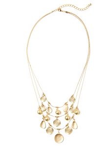 Glitter Disc Necklace
