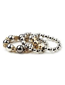 Tri-Tone Bracelet Set