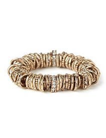 Ring &amp; Rhinestone Bracelet