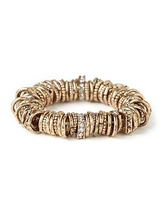 Ring &amp; Rhinestone Bracelet