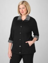 Striped Tabbed Jacket