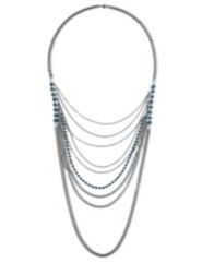Rows of Rhinestones Necklace
