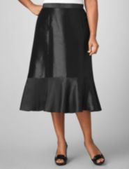 Graceful Shantung Skirt
