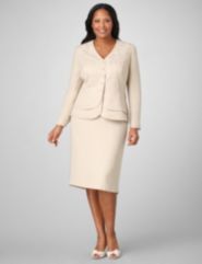 Satin Embroidered Suit