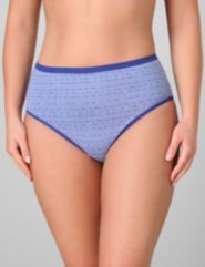 Dotted Cotton Hi-Cut Panty by Catherines