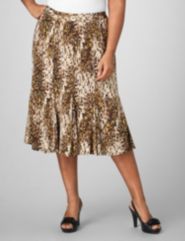 Metallic Leopard Skirt