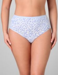 Periwinkle Cotton Hi-Cut Panty by Catherines