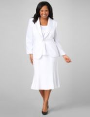 3-Piece Crepe Skirt Suit