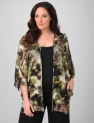 Chiffon Camouflage Cardigan