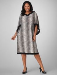 Framed Snake Print Dress