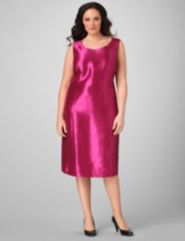 Shantung Sheath Dress