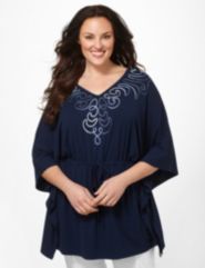 Knit Drawstring Poncho