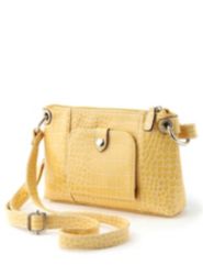 Mock-Croc Crossbody