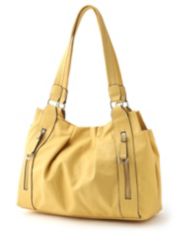 Pleated-Top Tote Bag