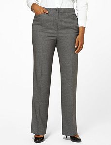 Mini Houndstooth Slimmer Pant by CATHERINES