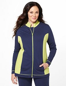 Colorblock Active Jacket by Catherines