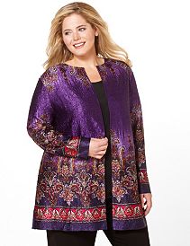 Silky Paisley Reversible Jacket