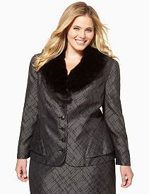 Sharp Faux Fur Jacket