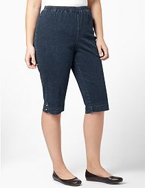 Relaxed Denim Capri