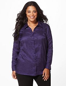 Silkscreen Floral Blouse