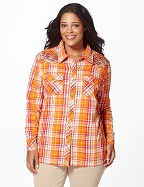Foliage Embroidery Shirt